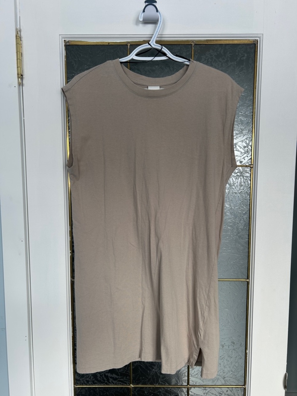 H&M Beige/Taupe Sleeveless Basic Top
